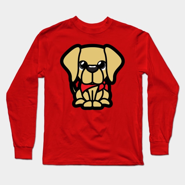 Yellow Labrador Tooniefied Long Sleeve T-Shirt by Tooniefied